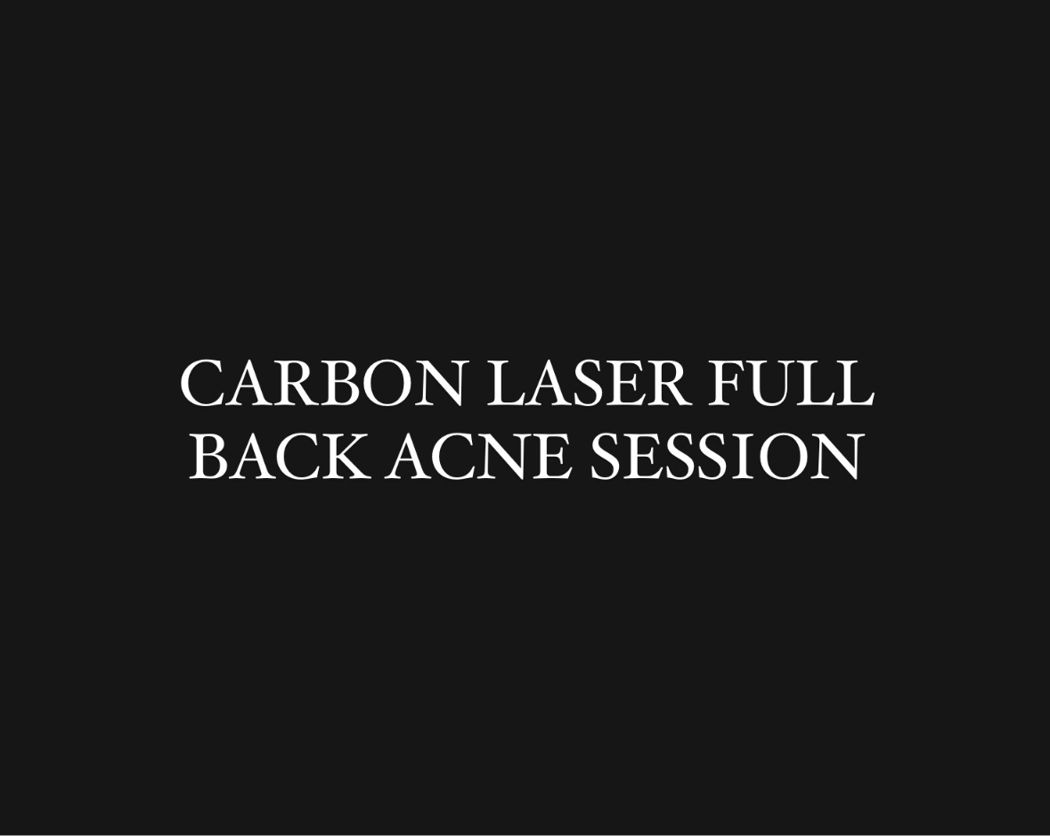 CARBON LASER FULL BACK ACNE X3 SESSIONS